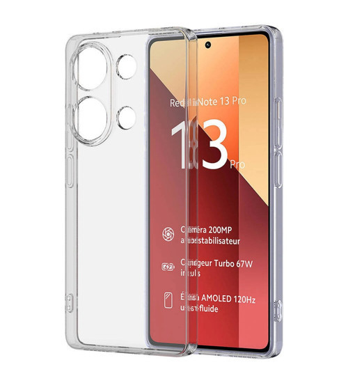 Redmi Note 13 Pro 4G Kılıf Süper Silikon Şeffaf