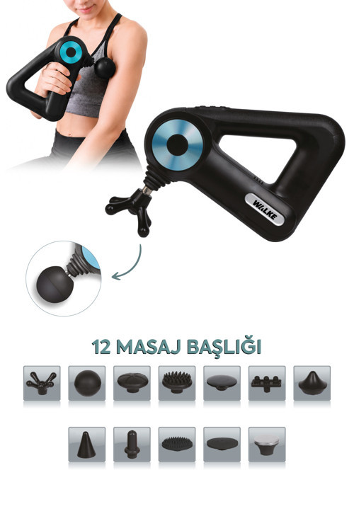 Premiım Life 12 Başlıklı Şarjlı Tüm Vücut Masaj Aleti V-04