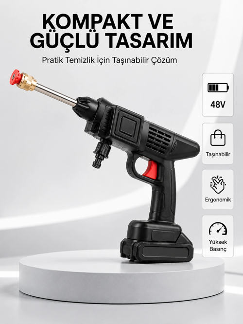 48V Şarjlı Basınçlı Temizlik Tabancası 2025 A Kalite Seri