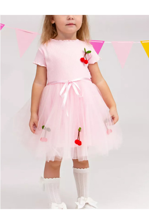 Kız Çocuk Tüllü Prenses Elbise