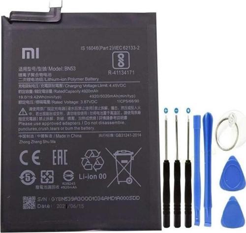 Xioami Redmi Note 9 Pro Pil Batarya Bn53 + Tamir Set 5020 Mah