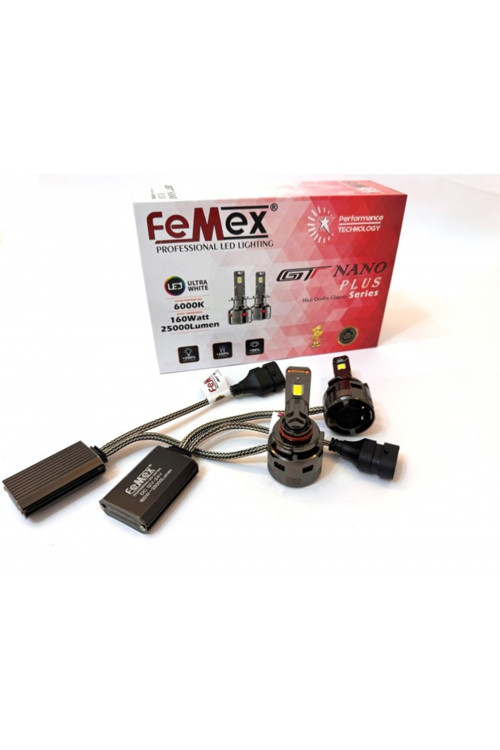 Femex HB3 9005 Led Xenon Led Headlight GT Nano Plus Csp LUMILED ROYAL Chipset Radyatör Soğutmalı
