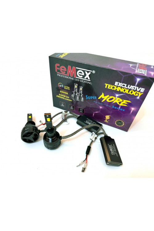 H1 Radyatör Soğutmalı Femex Super More Csp SUPERIOR ETI Chipset Led Xenon Led Headlight
