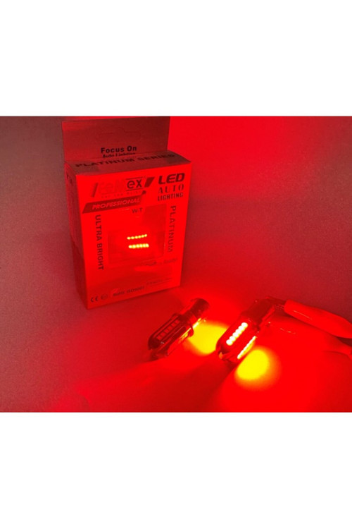 P21W 1157 15W Çift Duy Kırmızı Led Ampul FEMEX Platinum