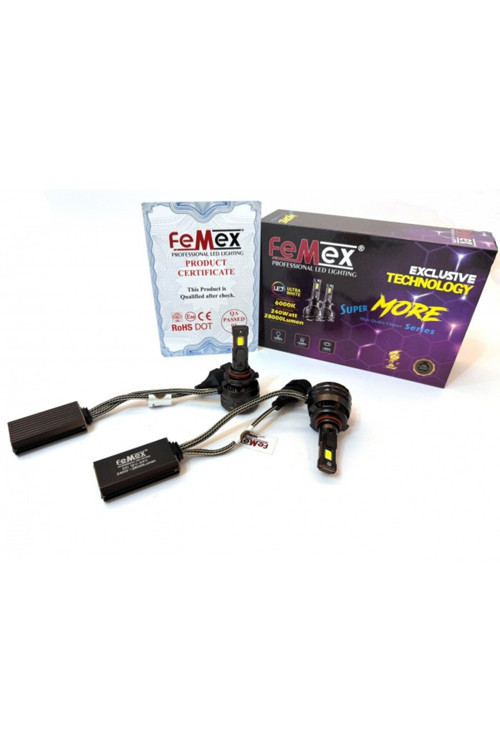 Femex Super More HıR2 9012 Led Xenon Led Headlight Csp SUPERIOR ETI Chipset Radyatör Soğutmalı