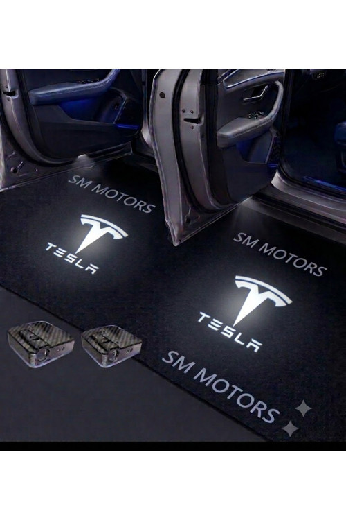TESLA KAPI ALTI LED AYDINLATMA ARAÇ LOGOLU