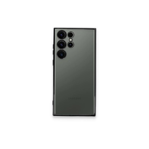 Samsung Galaxy S23 Ultra Kılıf Razer Lensli Silikon - Siyah