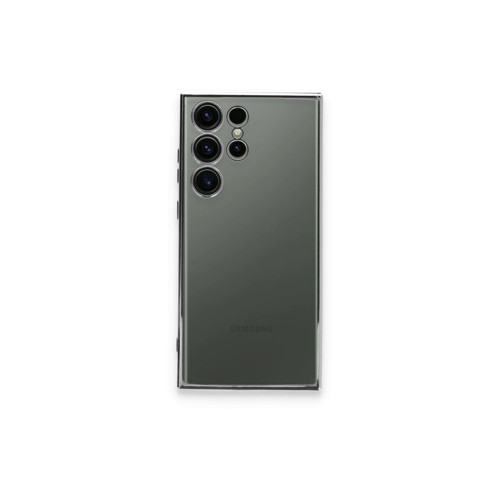 Samsung Galaxy S23 Ultra Kılıf Razer Lensli Silikon - Gümüş