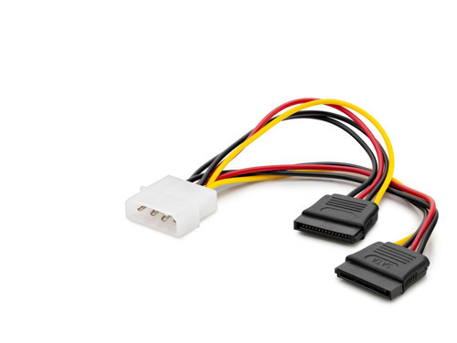 Büro Ev Ofis Cihazları için 20CM 2in1 SATA Power Y Kablosu