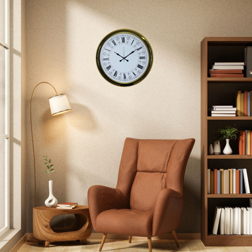 Büro Ev Ofis Hediyesi için 52CM Golden Aurelia Desen Duvar Saati