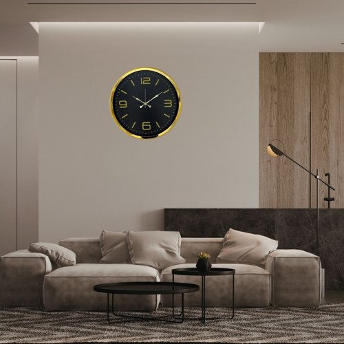 Büro Ev Ofis Hediyesi için 52CM Auro Gold Desen Duvar Saati