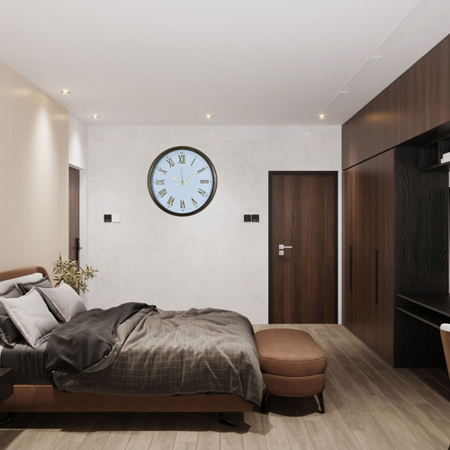 Büro Ev Ofis Hediyesi için 52CM Bronze Vienna Desen Duvar Saati