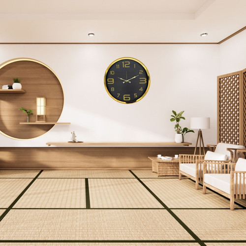 Büro Ev Ofis Hediyesi için 52CM Majestic Gold Desen Duvar Saati