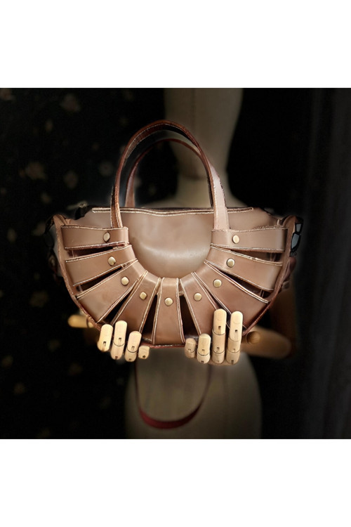 Carıdea El Yapımı Hakiki Deri Çanta, Clutch, El Omuz Çantası V48