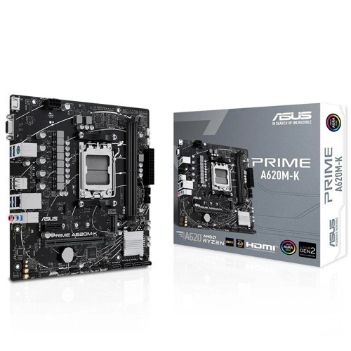 Prime A620M-K 6400MHz (OC) DDR5 Soket AM5 M.2 HDMI VGA mATX Anakart (KDO)