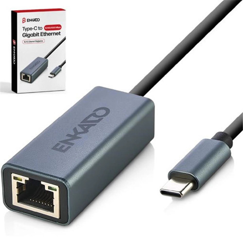EKD-TP45 TYPE-C USB 3,1 TO 10-100-1000 GİGABİT ETHERNET ADAPTÖR (KDO)