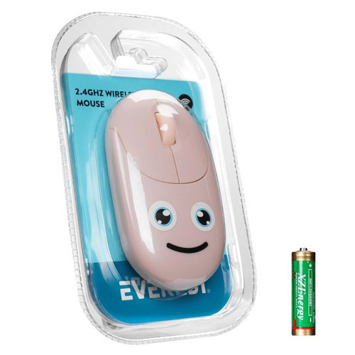 SM-26 FASHION 2.4Ghz Pembe Kabartmalı Kablosuz Mouse (KDO)