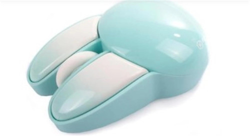 sevimli Tavşan Kablosuz Mavi Bluetooth Mouse (KDO)