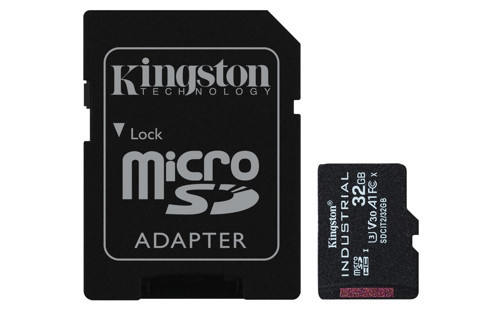 SDCIT2-32GB 32GB microSDHC Industrial C10 A1 pSLC Card + SD Adapter Hafıza Kartı (KDO)