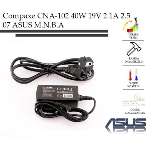 CNA-102 40W 19V 2.1A 2.5-07 Asus Adaptör (KDO)