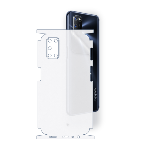 OPPO A92 Uyumlu Fullbody Arka Kaplama Hidrojel Koruyucu Film