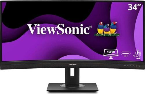 VG3456C 34" UWQHD Ergonomik 100W USB C ve RJ45'li 21:9 Curved Docking Profesyonel Monitör