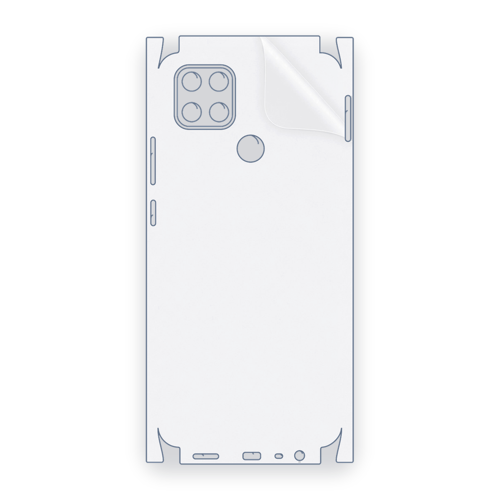 OPPO A15 Uyumlu Fullbody Arka Kaplama Hidrojel Koruyucu Film