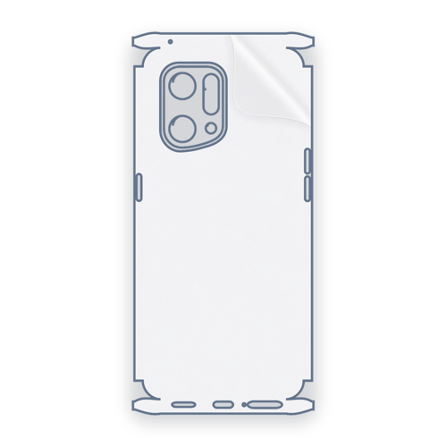 OPPO Find X5 Uyumlu Fullbody Arka Kaplama Hidrojel Koruyucu Film