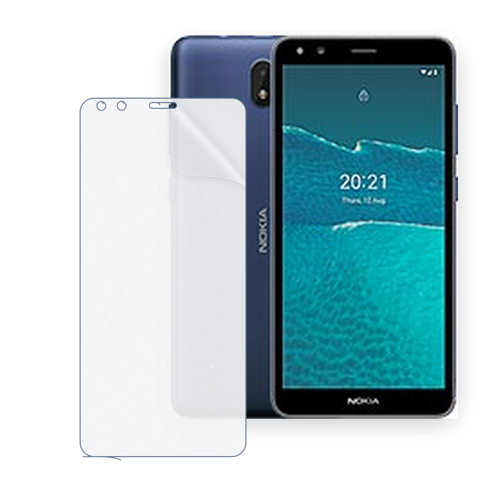 NOKIA C1 2nd Edition Uyumlu Ön Yüzey Nano Şeffaf Hidrojel Ekran Koruyucu