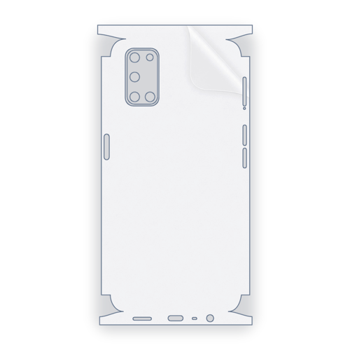 OPPO A52 Uyumlu Fullbody Arka Kaplama Hidrojel Koruyucu Film