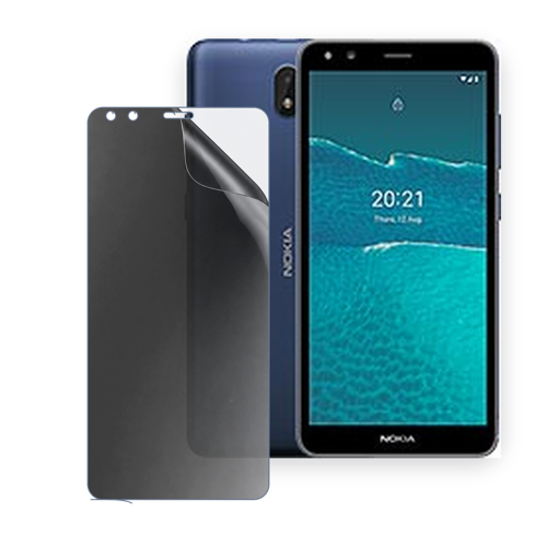 NOKIA C1 2nd Edition Uyumlu Ön Yüzey Hayalet Privacy Hidrojel Ekran Koruyucu