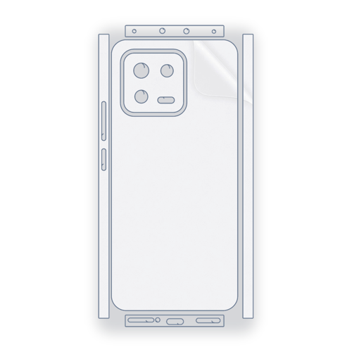 Xiaomi 13 Uyumlu Fullbody Arka Kaplama Hidrojel Koruyucu Film