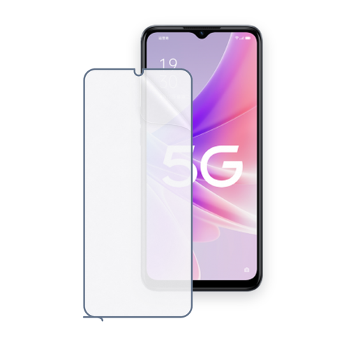 OPPO A57 5G Uyumlu Ön Yüzey Nano Şeffaf Hidrojel Ekran Koruyucu