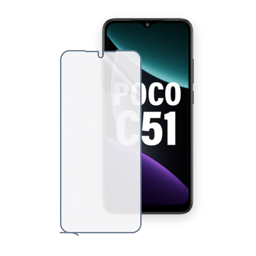 POCO Poco C51 Uyumlu Ön Yüzey Nano Şeffaf Hidrojel Ekran Koruyucu