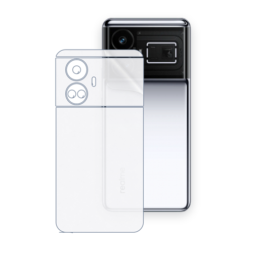 Realme GT5 Uyumlu Arka Yüzey Hidrojel Koruyucu Film