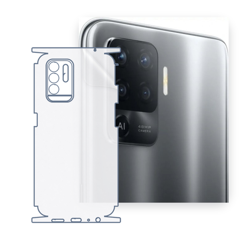 OPPO F19 Pro+ 5G Uyumlu Fullbody Arka Kaplama Hidrojel Koruyucu Film