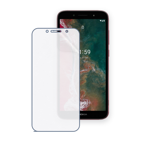 NOKIA C1 Plus Uyumlu Ön Yüzey Nano Şeffaf Hidrojel Ekran Koruyucu