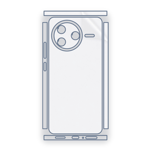 Redmi K80 Uyumlu Fullbody Arka Kaplama Hidrojel Koruyucu Film
