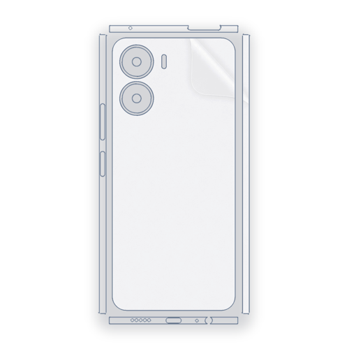 VIVO Y35m Uyumlu Fullbody Arka Kaplama Hidrojel Koruyucu Film
