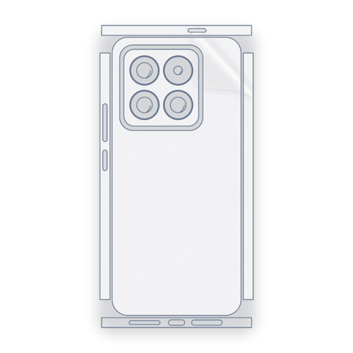 Xiaomi 14 Pro Uyumlu Fullbody Arka Kaplama Hidrojel Koruyucu Film