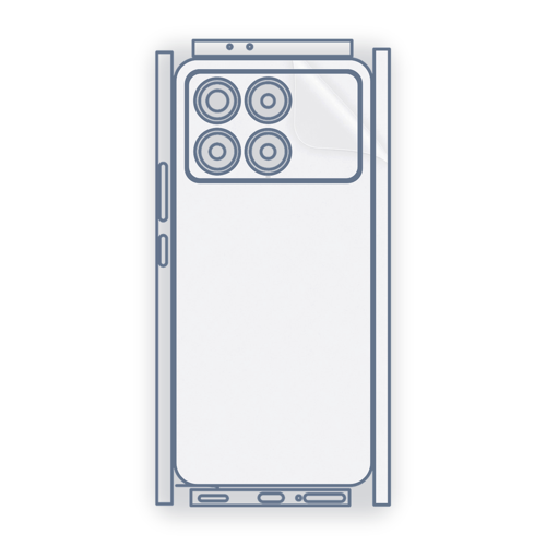Redmi K70 Uyumlu Fullbody Arka Kaplama Hidrojel Koruyucu Film