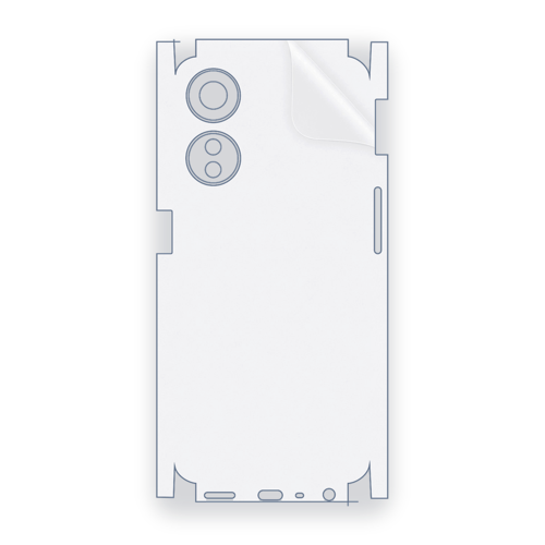 OPPO A58 Uyumlu Fullbody Arka Kaplama Hidrojel Koruyucu Film