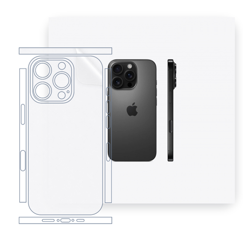 Apple iPhone 16 Pro Uyumlu Fullbody Arka Kaplama Hidrojel Koruyucu Film