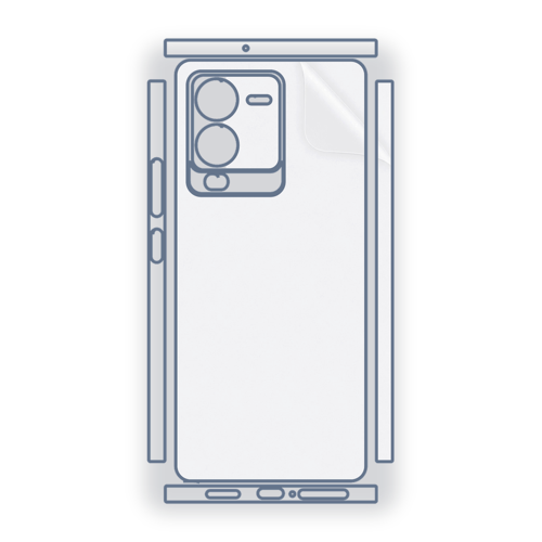 VIVO S15 Uyumlu Fullbody Arka Kaplama Hidrojel Koruyucu Film