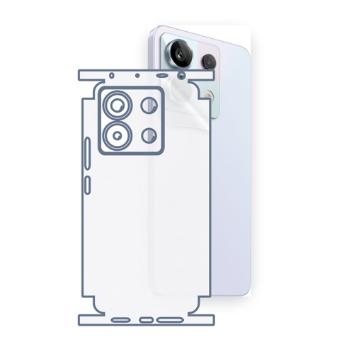 Redmi Note 13 Pro 5G Uyumlu Fullbody Arka Kaplama Hidrojel Koruyucu Film