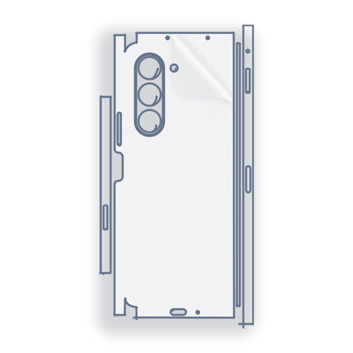 SAMSUNG Galaxy Z Fold5 Uyumlu Fullbody Arka Kaplama Hidrojel Koruyucu Film