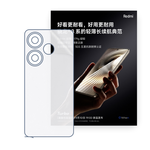 Redmi Turbo 3 Uyumlu Arka Yüzey Hidrojel Koruyucu Film