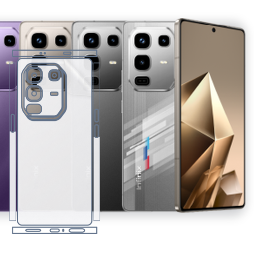 Infinix Note 50 Pro+ 5G Uyumlu Fullbody Arka Kaplama Hidrojel Koruyucu Film