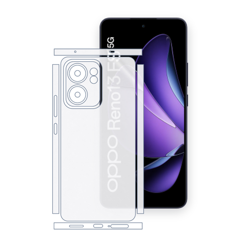 OPPO Reno13 FS Uyumlu Fullbody Arka Kaplama Hidrojel Koruyucu Film