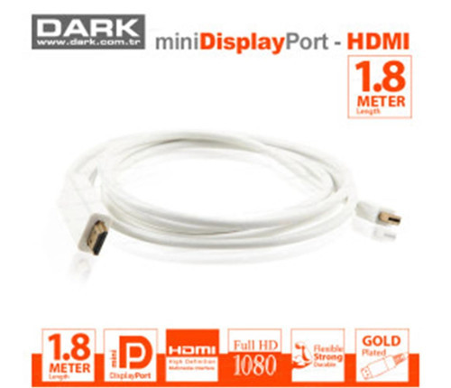 MDPXHDMIL180 1.8mt Mini Displayport to Hdmı Kablo (KDO)